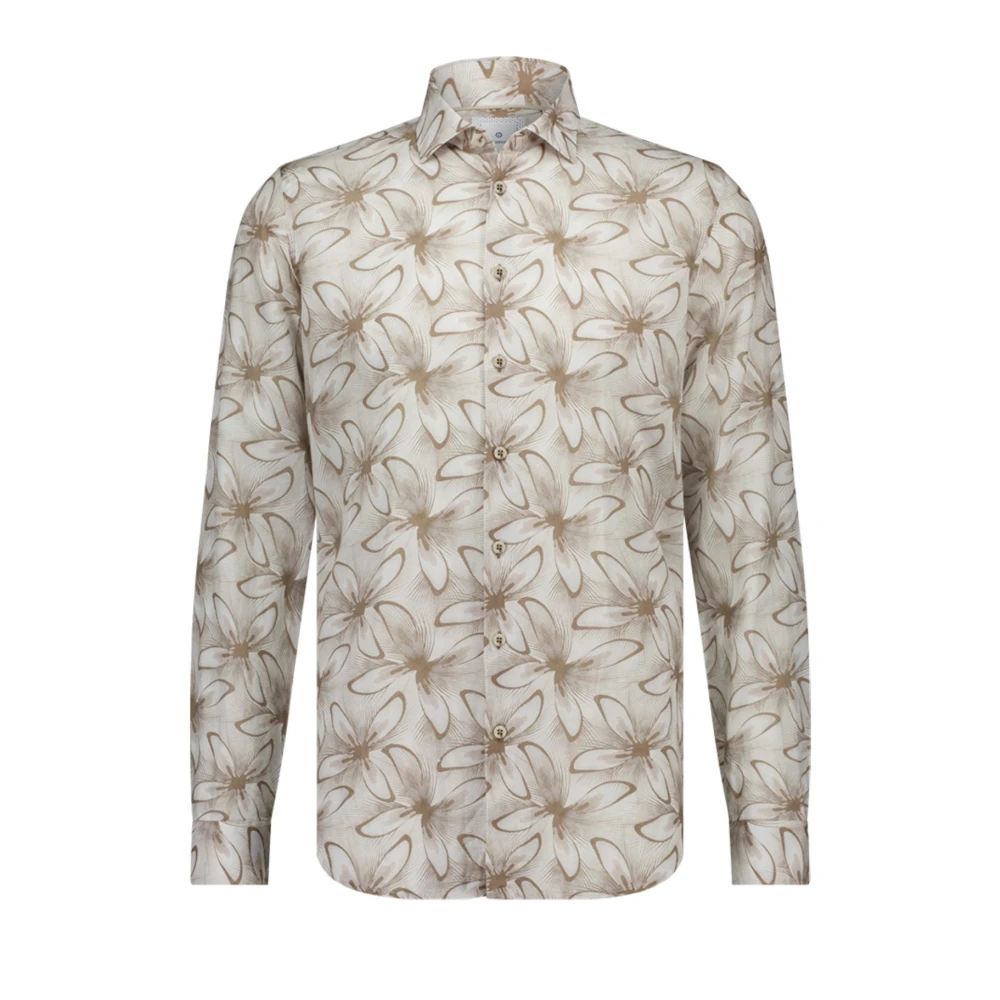 Blue Industry Beige Casual Bedrukt Overhemd met Lange Mouwen Multicolor Heren