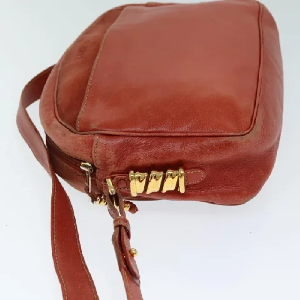 Loewe Pre-owned Leather shoulder-bags Orange Dames