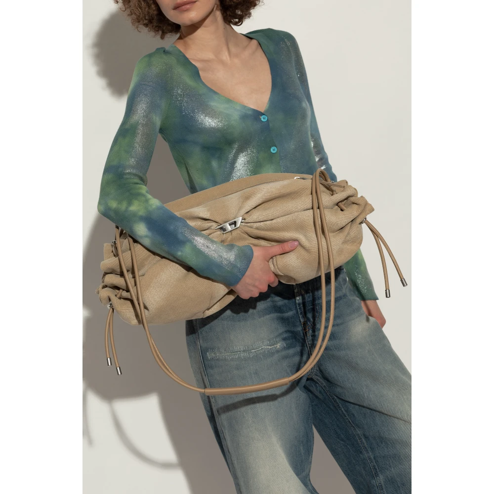 Diesel Schoudertas Scrunch-D Beige Dames