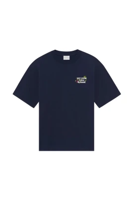 Vine Embroidered Slogan T-Shirt