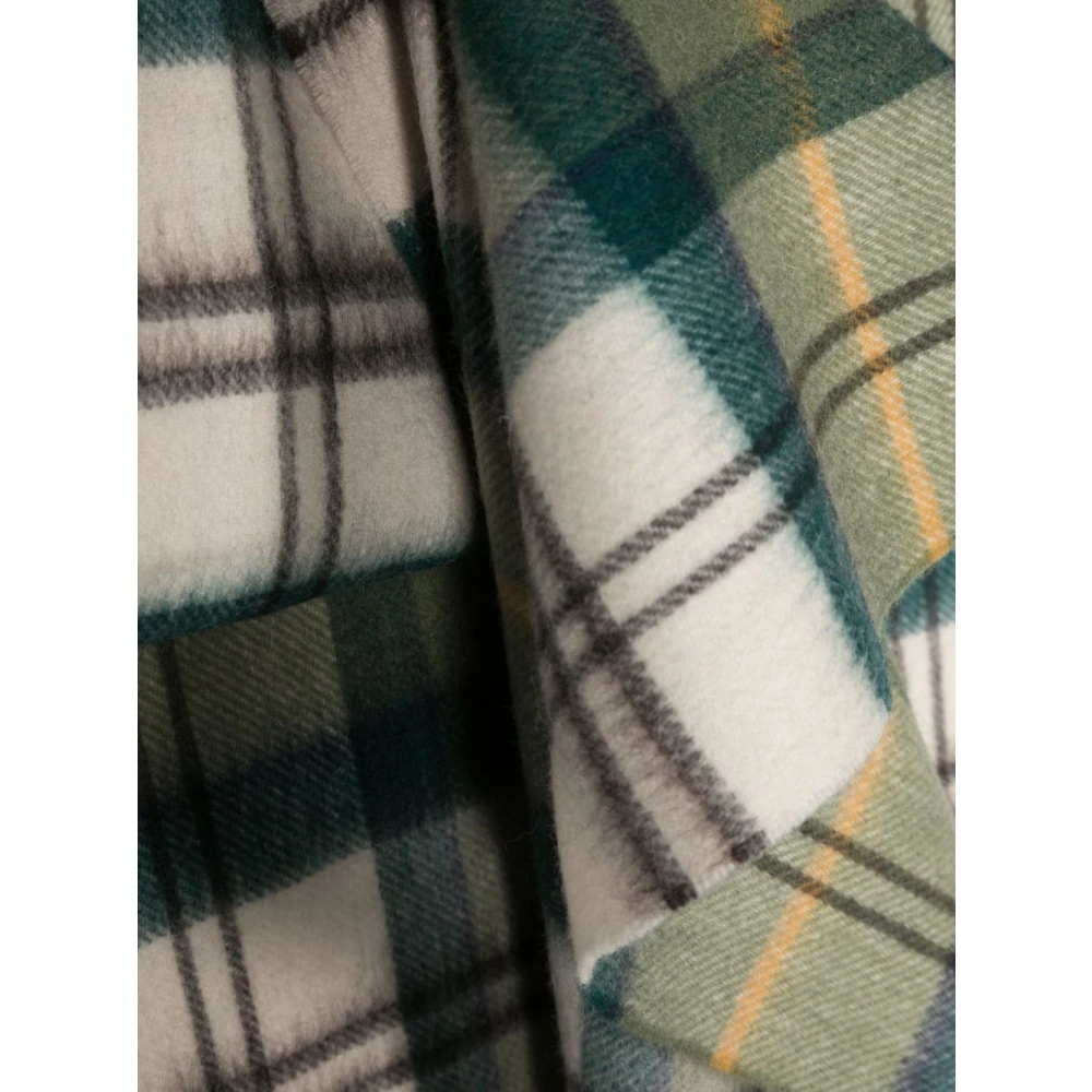 Barbour Groene Tartan Wol-Kasjmier Sjaal Green Heren
