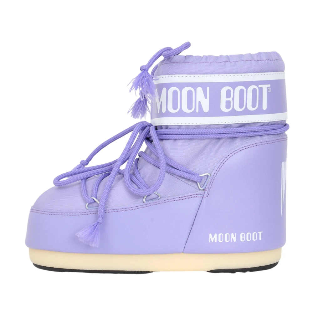 Moon Boot Lila Avslappnad Låg Profil Ankelstövlar Purple, Dam