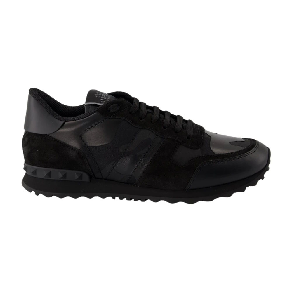 Valentino Garavani Men's Black Sneakers, 9 Uk, Rockrunner Trainers