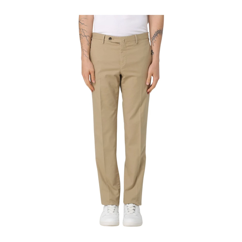 Pt Torino Men's Beige Slim Fit Chinos - Chinos - L - Trousers