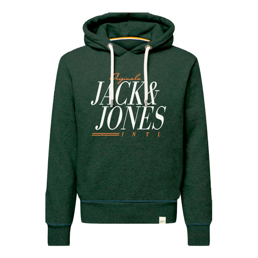 Jack & jones Comfort Fit Hoodie Sweatshirt Green Heren