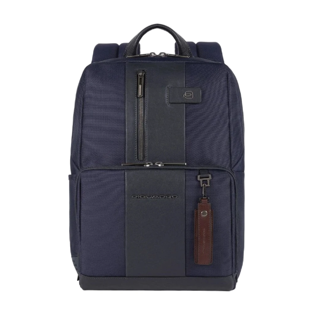 Piquadro Men's Blue Backpacks, One Size, Small Size Computer 14 And Ipad Backpack