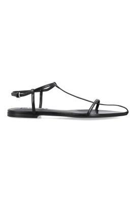 black-flat-cage-sandals