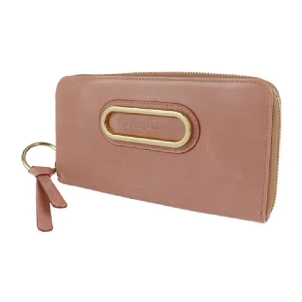 Chloé Pre-owned Leather wallets Pink Dames