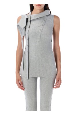 grey-asymmetric-button-top-sleeveless-pinstripes