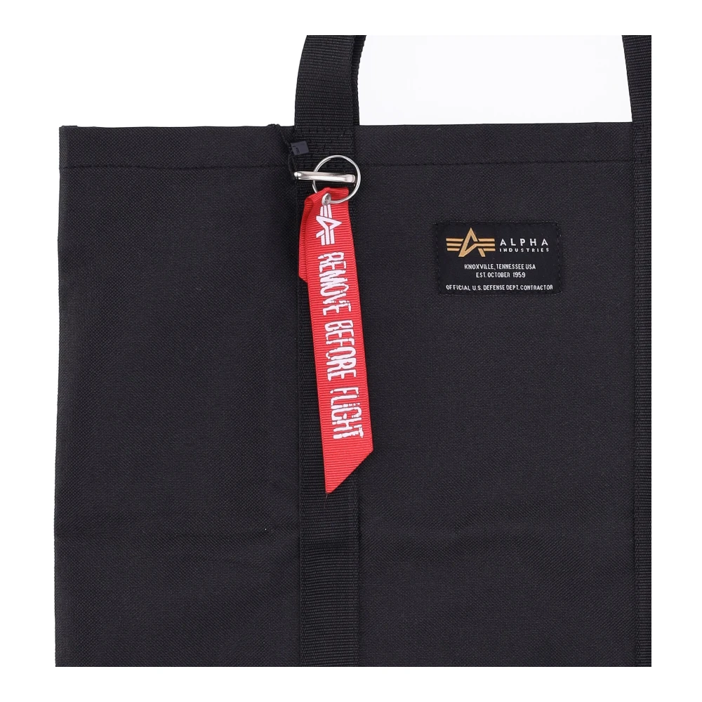 alpha industries Zwarte Label Shopping Bag Streetwear Collectie Black Heren