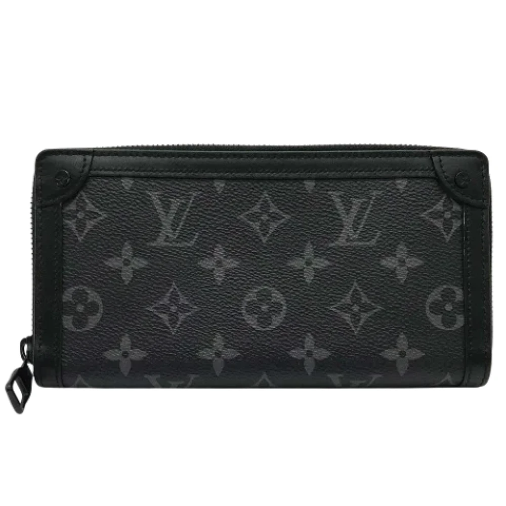 Louis Vuitton Vintage Pre-owned Canvas wallets Black Heren