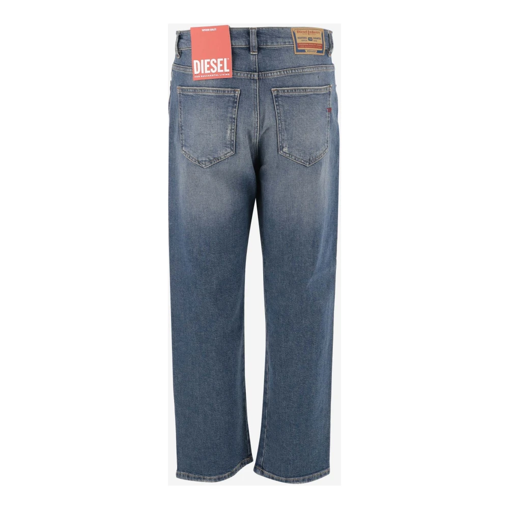 Diesel Stretch Katoen Denim Jeans met Gewassen Effect Blue Dames