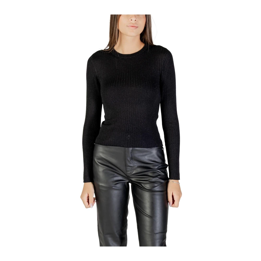 Jacqueline De Yong Women's Black Long Sleeve Knitwear