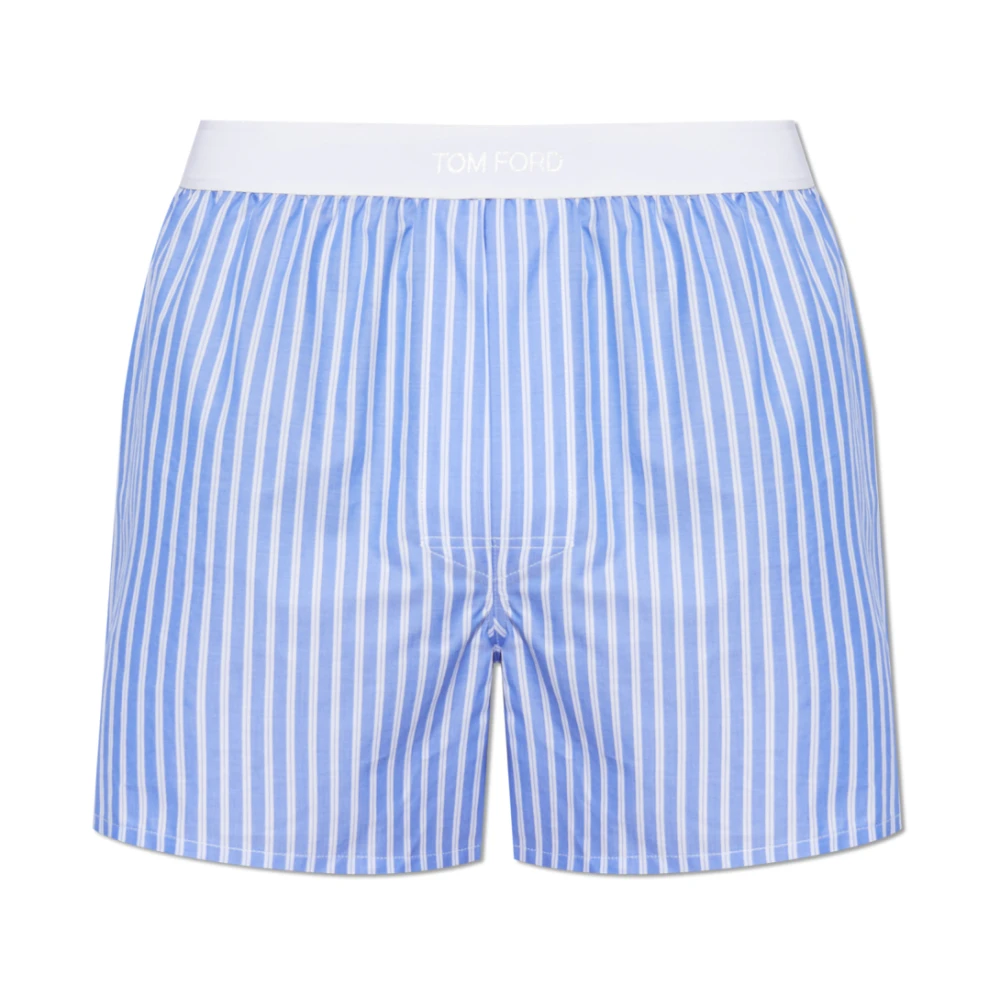 Tom Ford Hombre Azul - Pantalones Cortos De Ropa Interior Con Logo - Underwear - Xl - Pantalones Cortos De Ropa Interior Con Logo