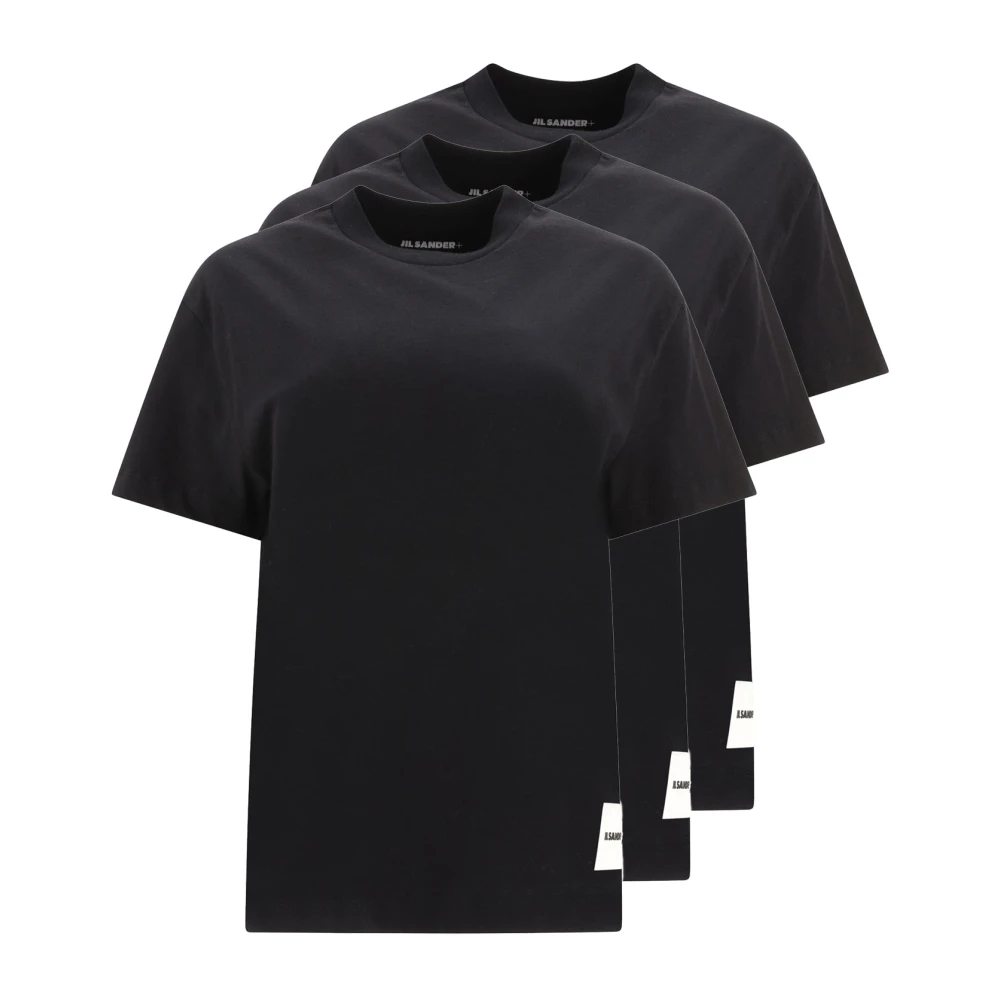 Jil Sander Set van drie biologisch katoenen T-shirts Black Heren