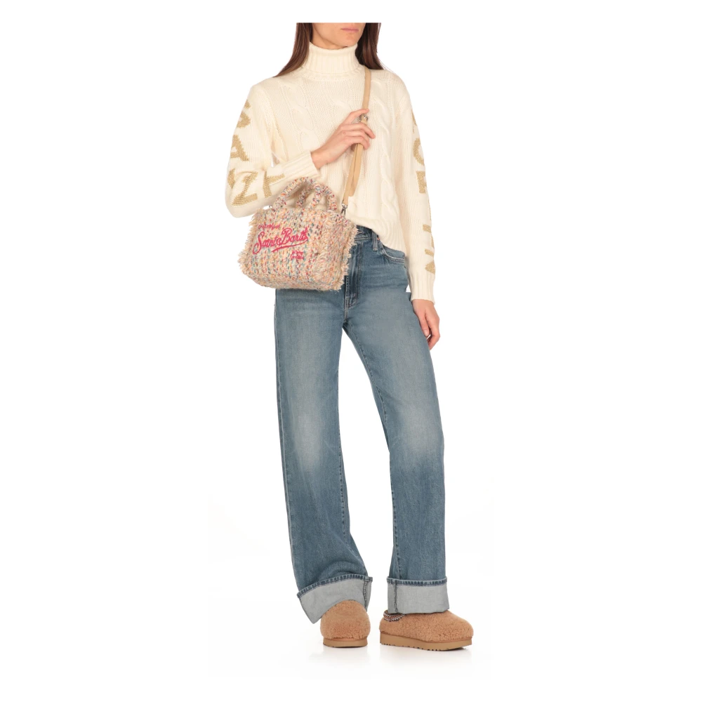 Saint Barth Multicolor Handtas met Franjes en Logo Multicolor Dames