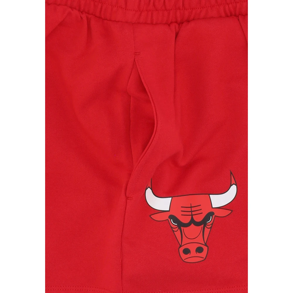 new era Chicago Bulls Logo Shorts Rood Zwart Red Dames