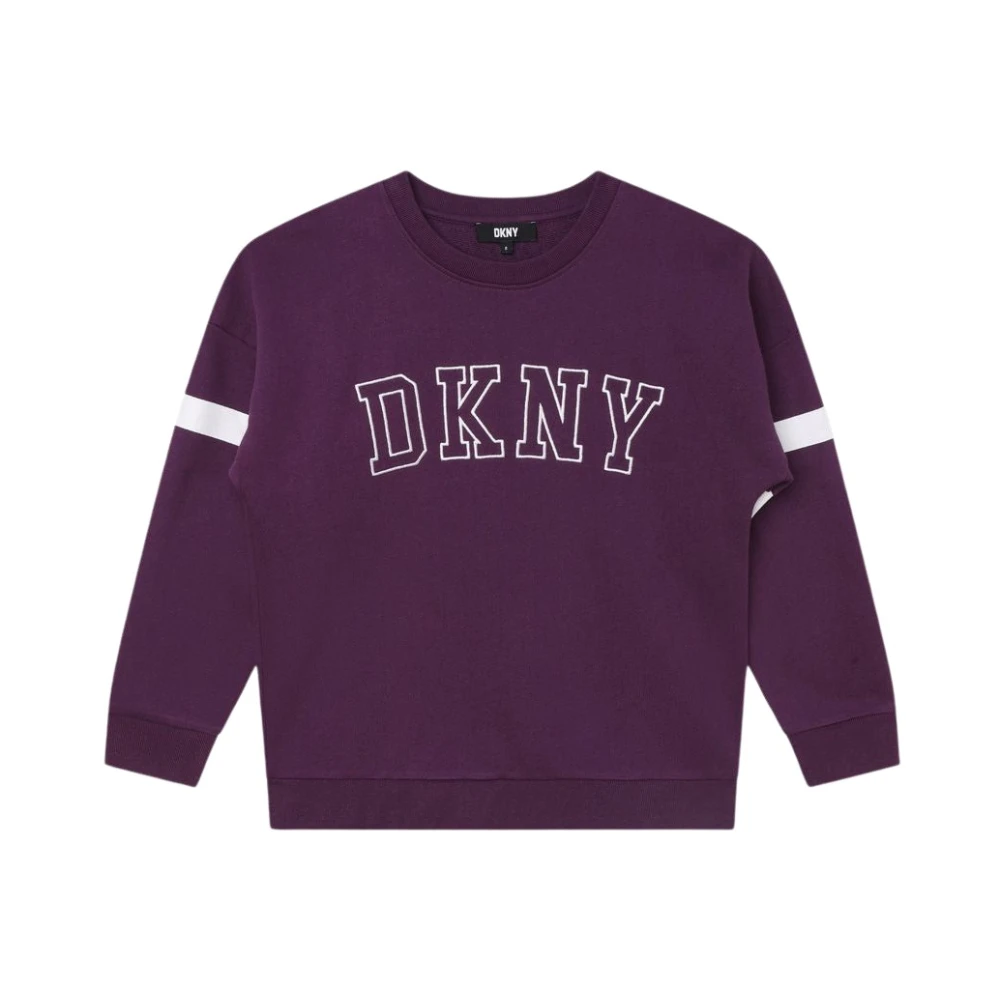 Dkny Maxi Logo Sweatshirt Purple, Pojke