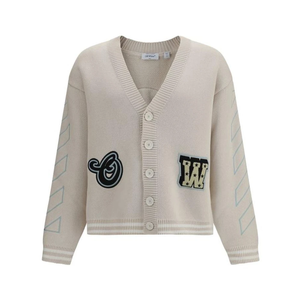 Off White Uomo Beige Maglie, S, New,