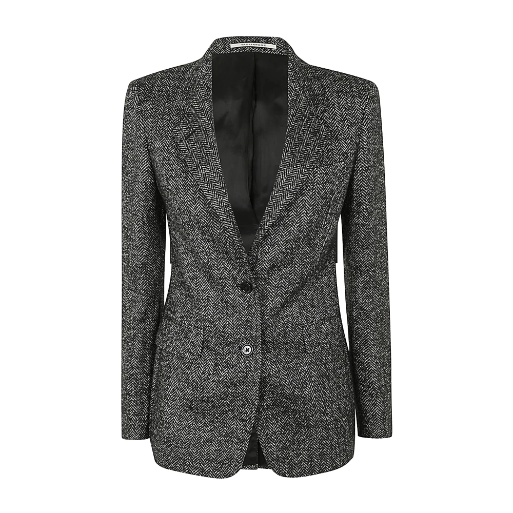 Tagliatore Zwart Wit Vrouw Jas Gray Dames
