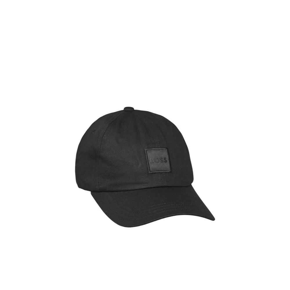 Hugo Boss Zwarte Katoenen Zonneklep Hoed Collectie Black Heren