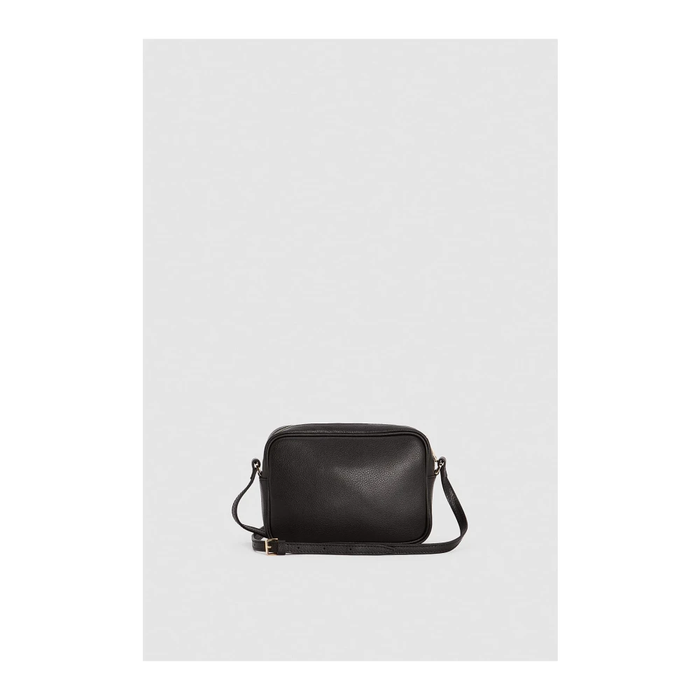 PATRIZIA PEPE Leren Schoudertas Fly Stijl Black Dames