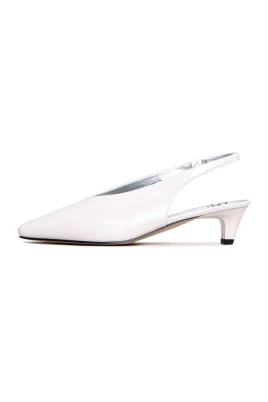 Slingback Heels med Square Toe