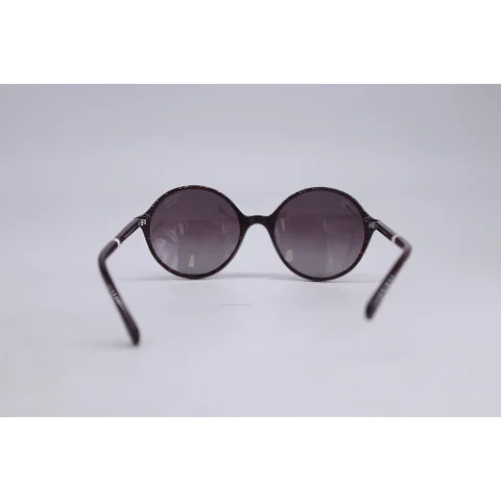Chanel Vintage Pre-owned Acetate sunglasses Black Dames