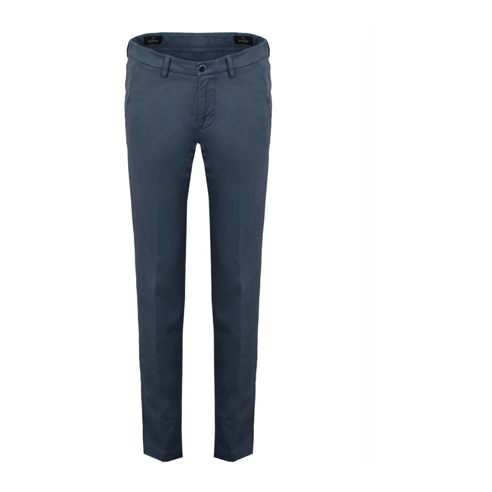 Mason's Slim-Fit Militair-geïnspireerde Chino`s Blue Heren