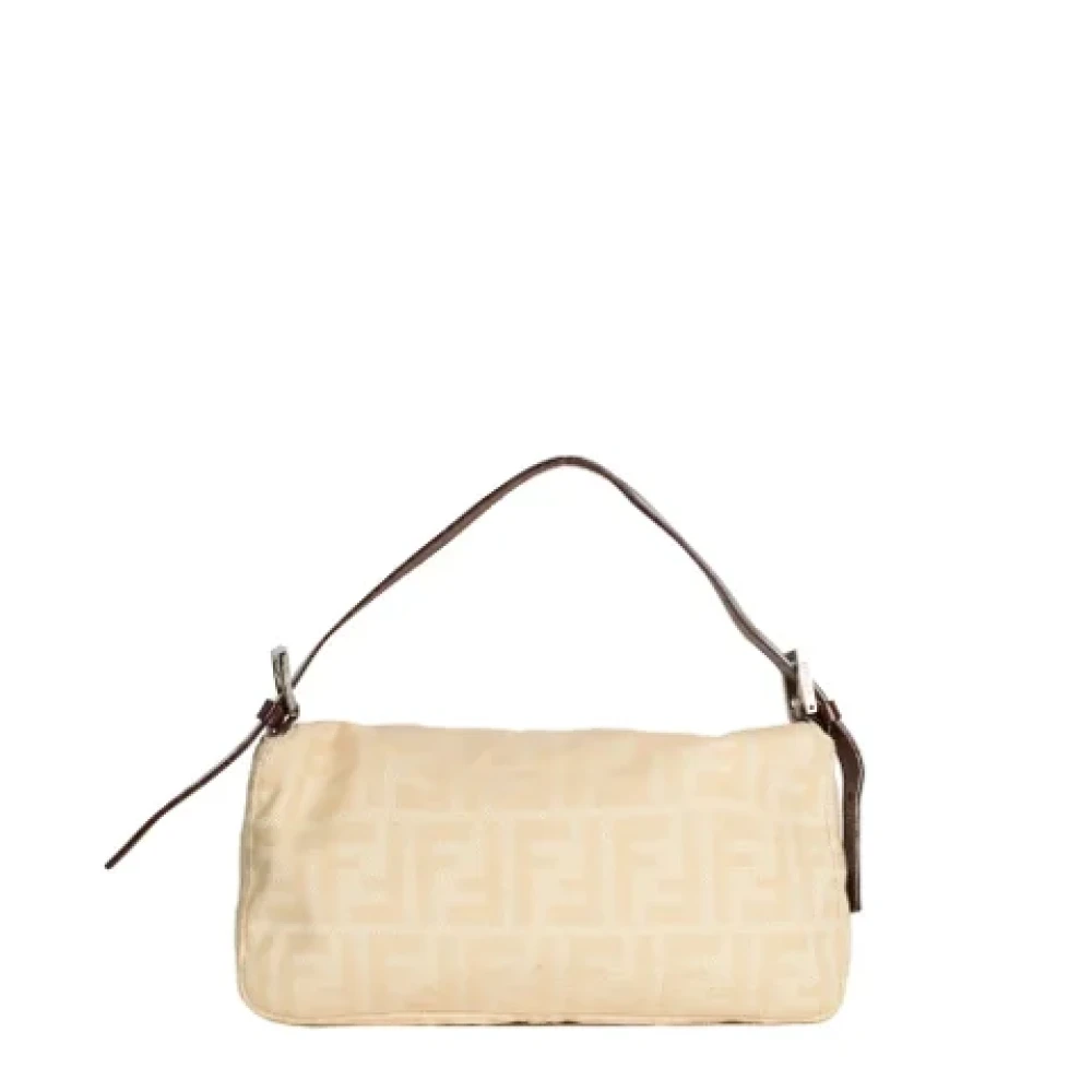 Fendi Vintage Pre-owned Canvas fendi-bags Beige Dames
