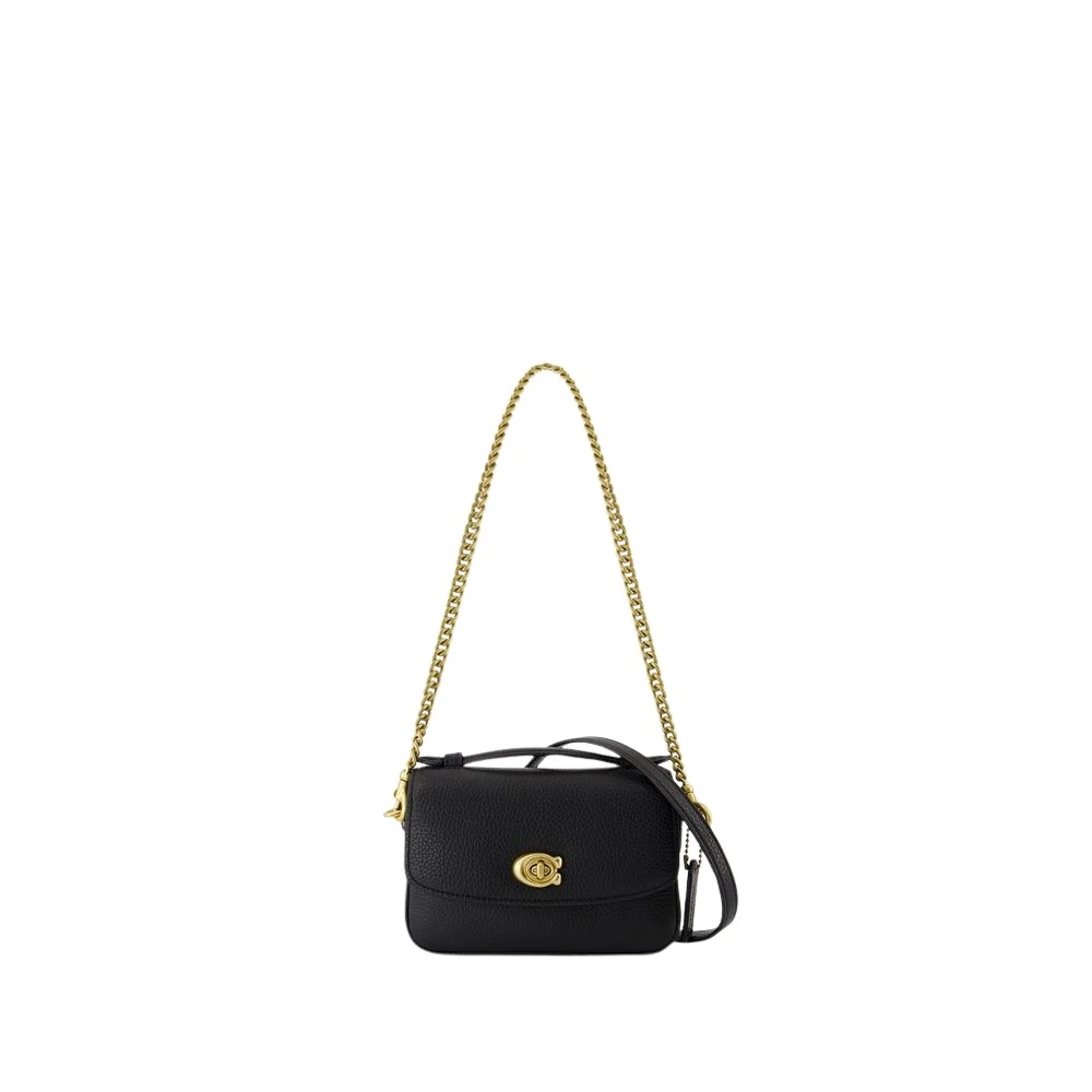 Coach Zwarte leren Crossbody tas Black Dames