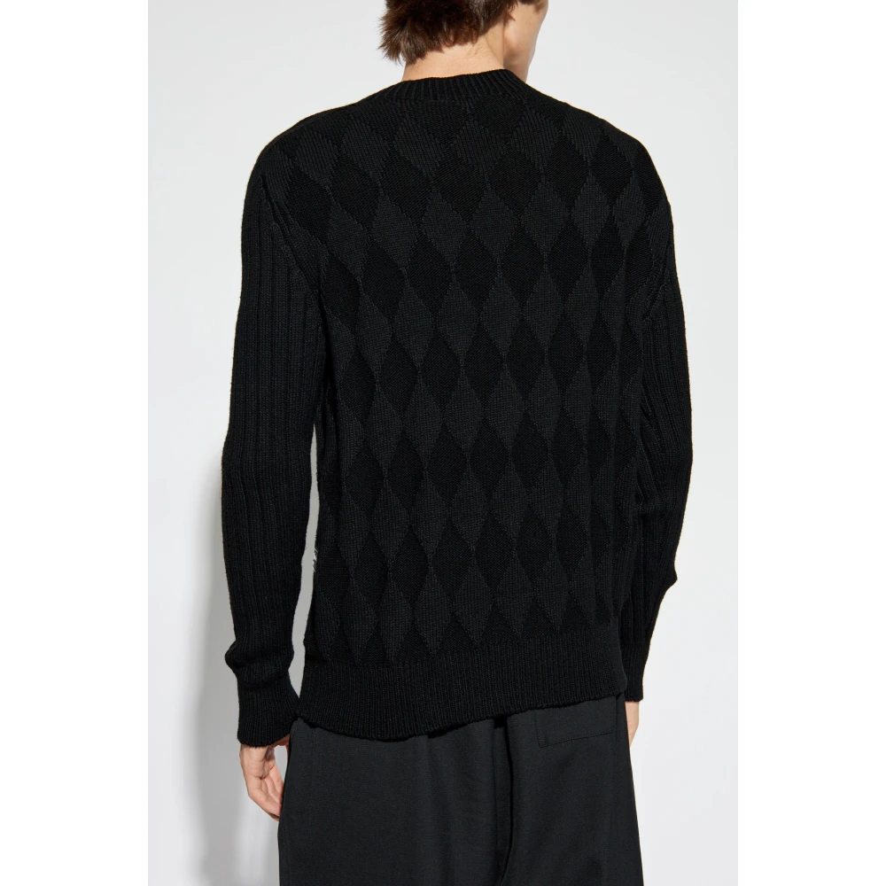 Balmain Trui met Logopatch Black Heren
