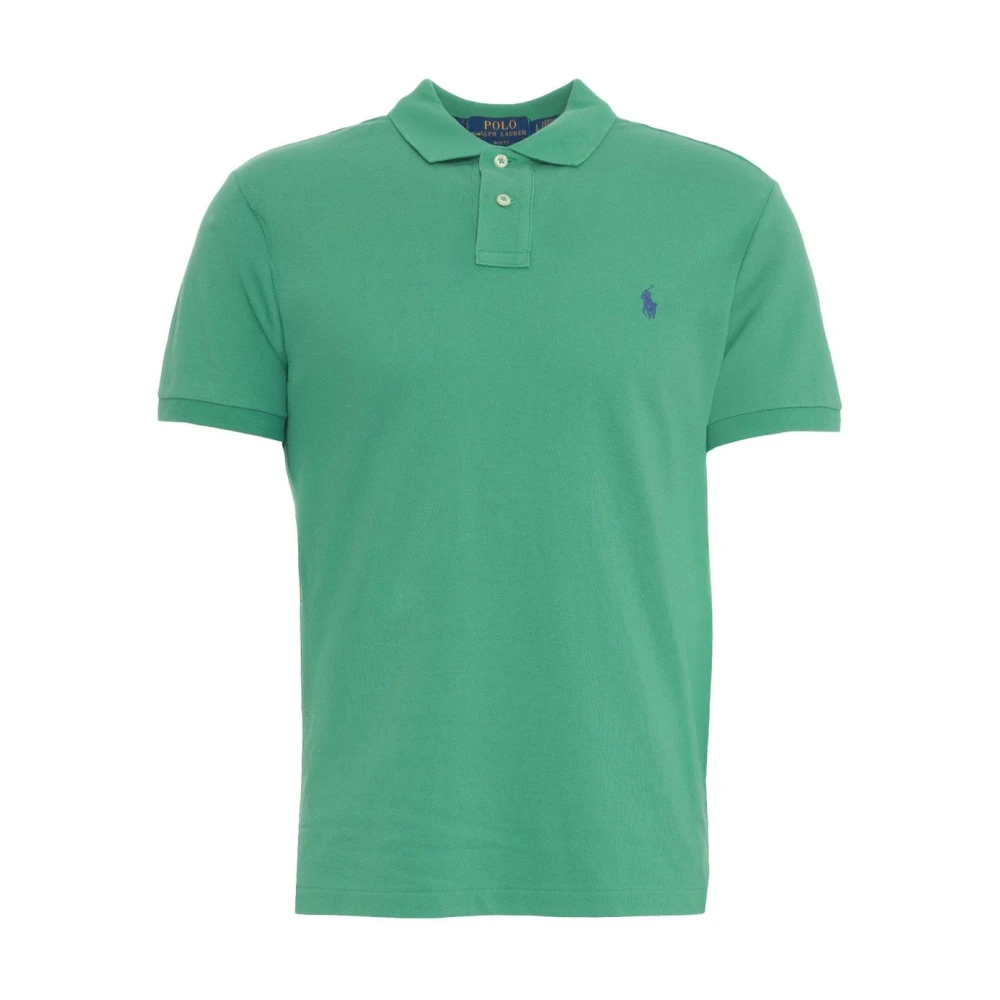 Polo Ralph Lauren Men's Green Polo Shirts, S, Polo Shirt Slim Fit