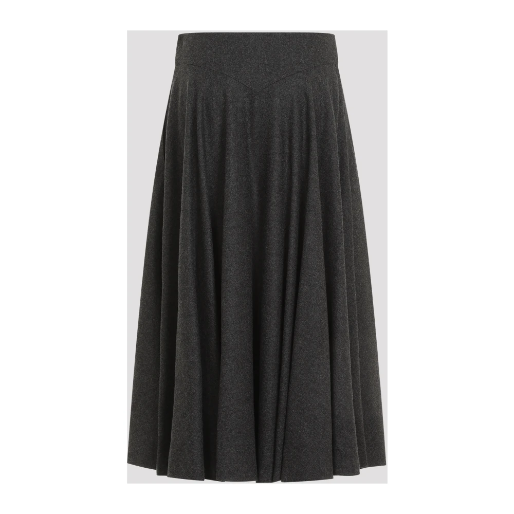 Ralph Lauren Jannine Midi Wollen Rok Gray Dames