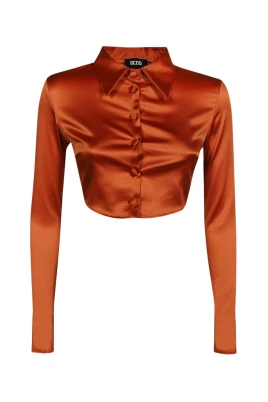 Kortärmad skjorta Polyester Elastan