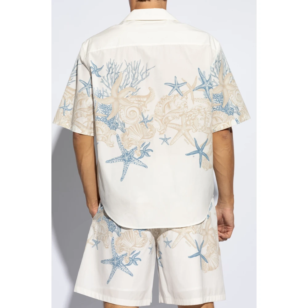 Versace Shirt met Barocco Sea print Multicolor Heren