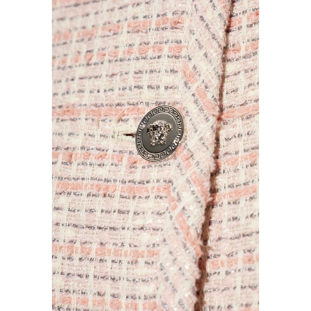 Versace Tweed Blazer Pink Dames