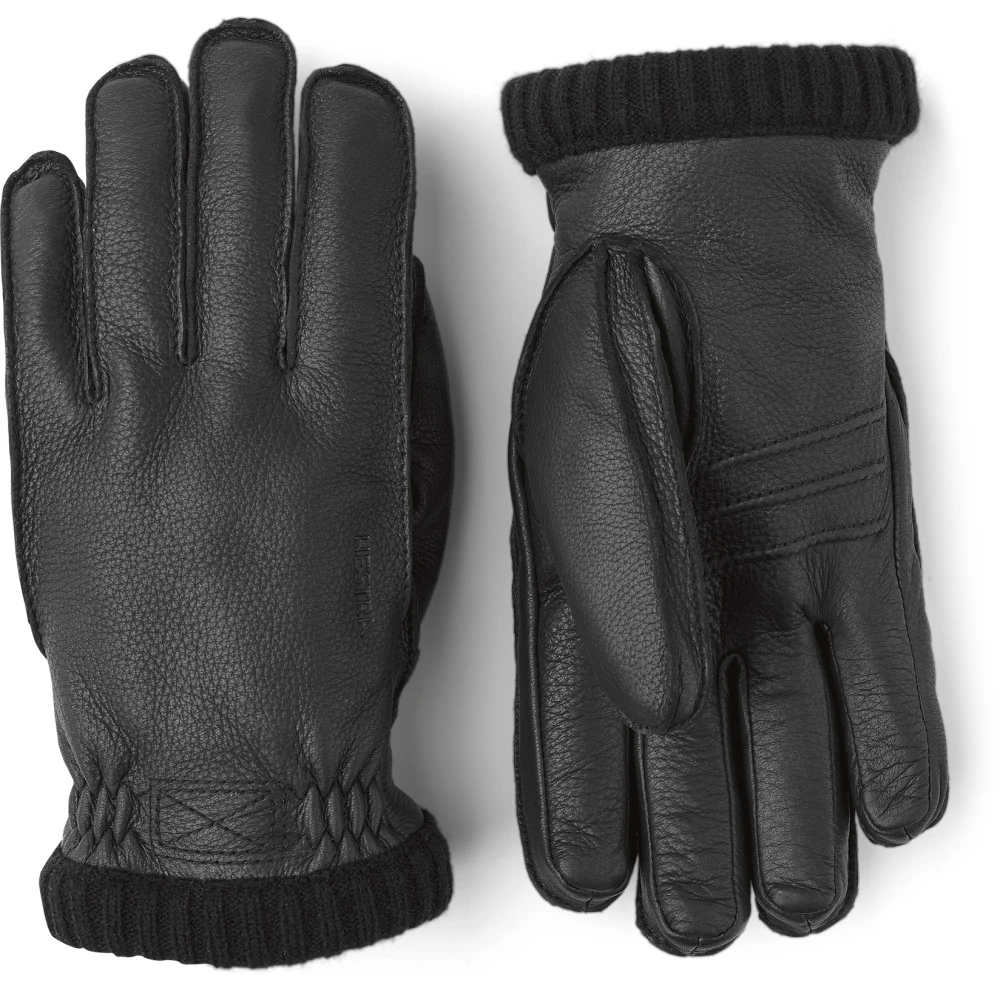 Hestra Men's Black Gloves,, Ribbed Primaloft Jacket 11 In