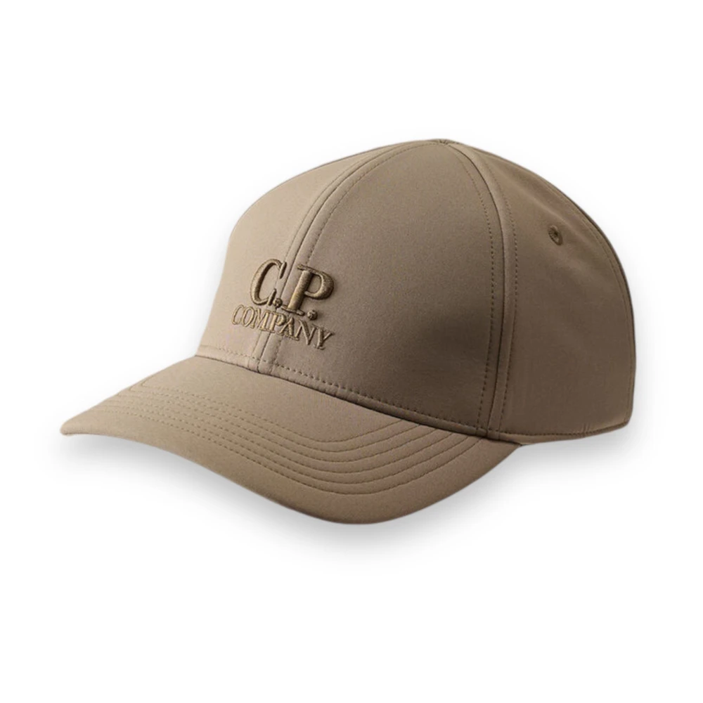 C.p. Company Shell Logo Cap in 359 Beige, Herr