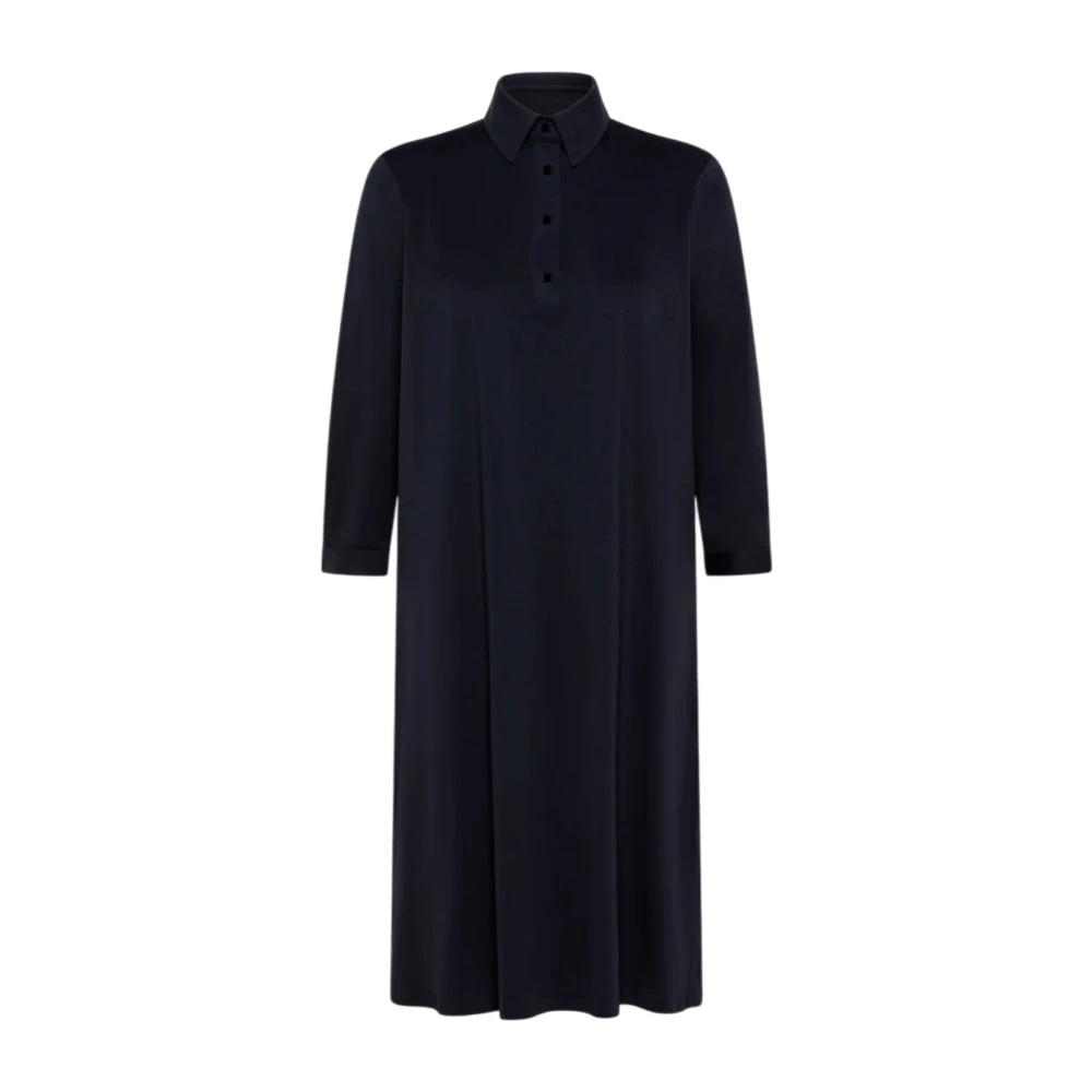 Rrd Women's Blue Maxi Dresses, Xs, Oxford Polo Dress