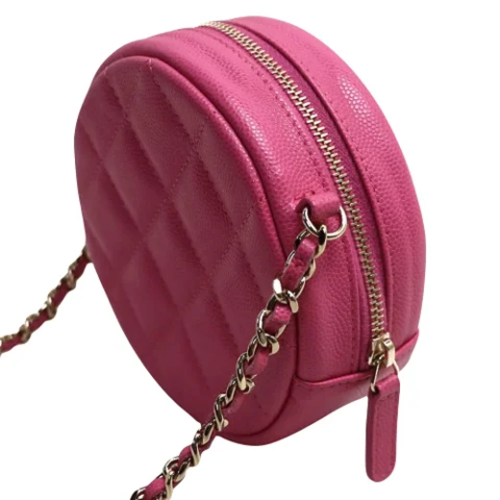 Chanel Vintage Pre-owned Leather shoulder-bags Pink Dames