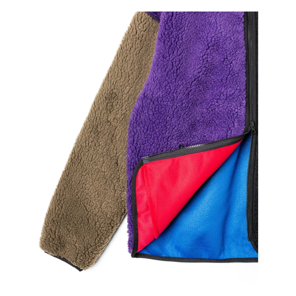 Manastash Retro Pile Fleece Panel Jas Multicolor Heren