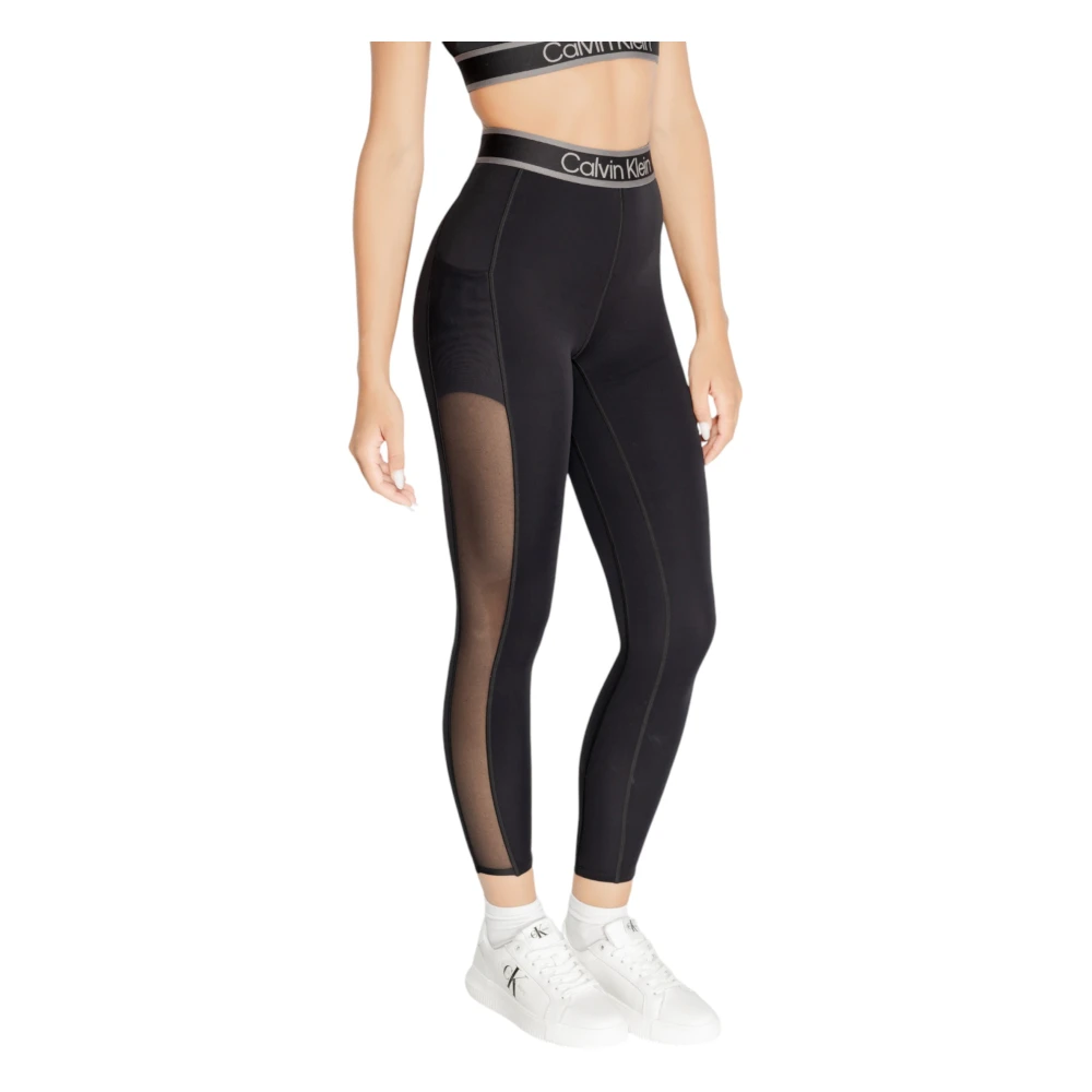 Calvin Klein Zwarte Slip-on Leggings Black Dames