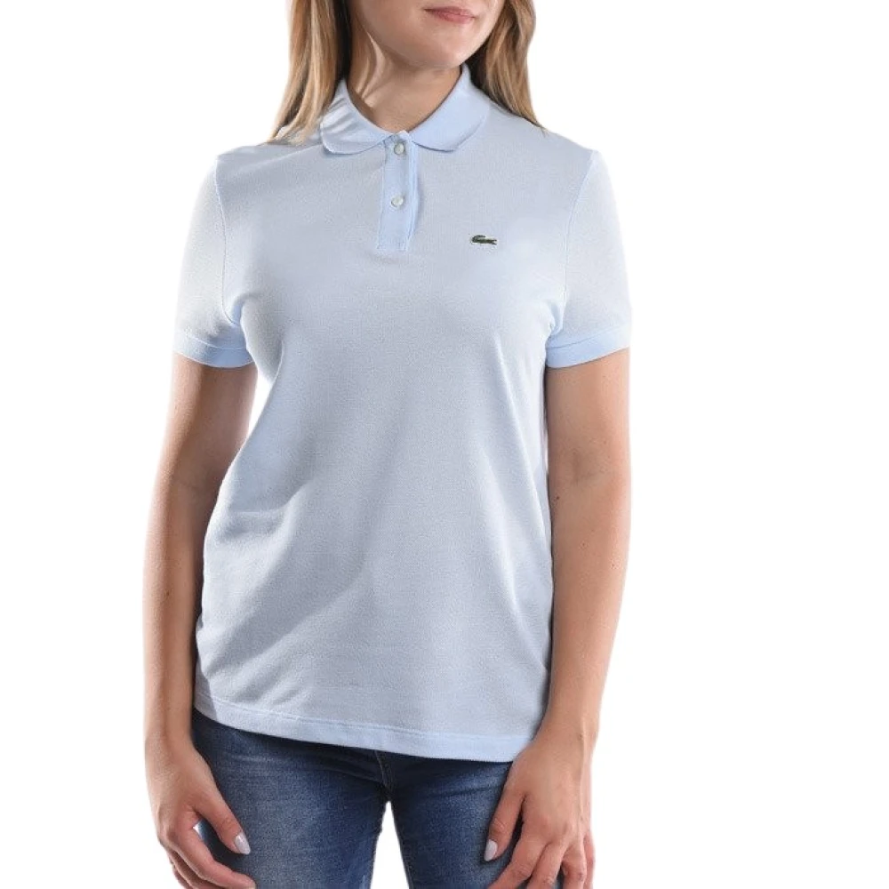 Lacoste Heldere Blauwe T-shirts en Polos Blue Dames