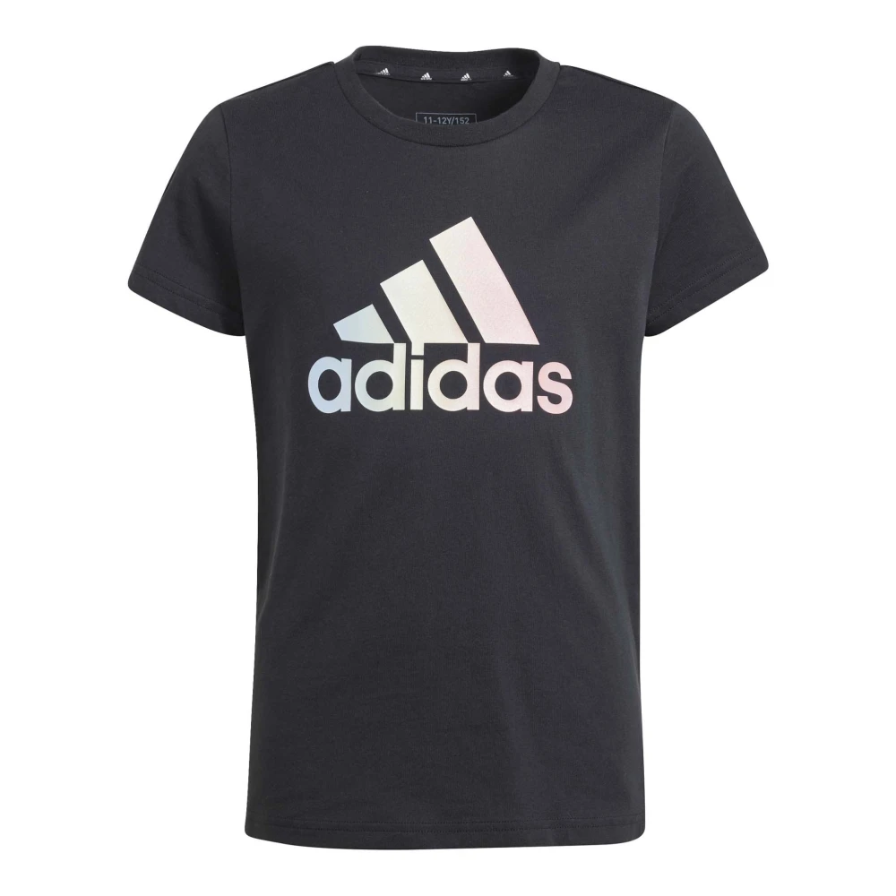 Adidas Ungdoms Grafisk T-shirt Svart Casual Sportkläder Black, Flicka