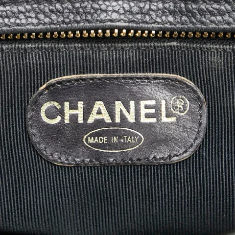 Chanel Vintage Pre-owned Leather shoulder-bags Black Dames