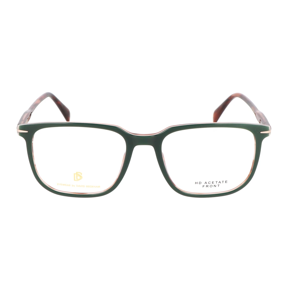 Eyewear by David Beckham Retro Vierkante Brillencollectie Green Unisex