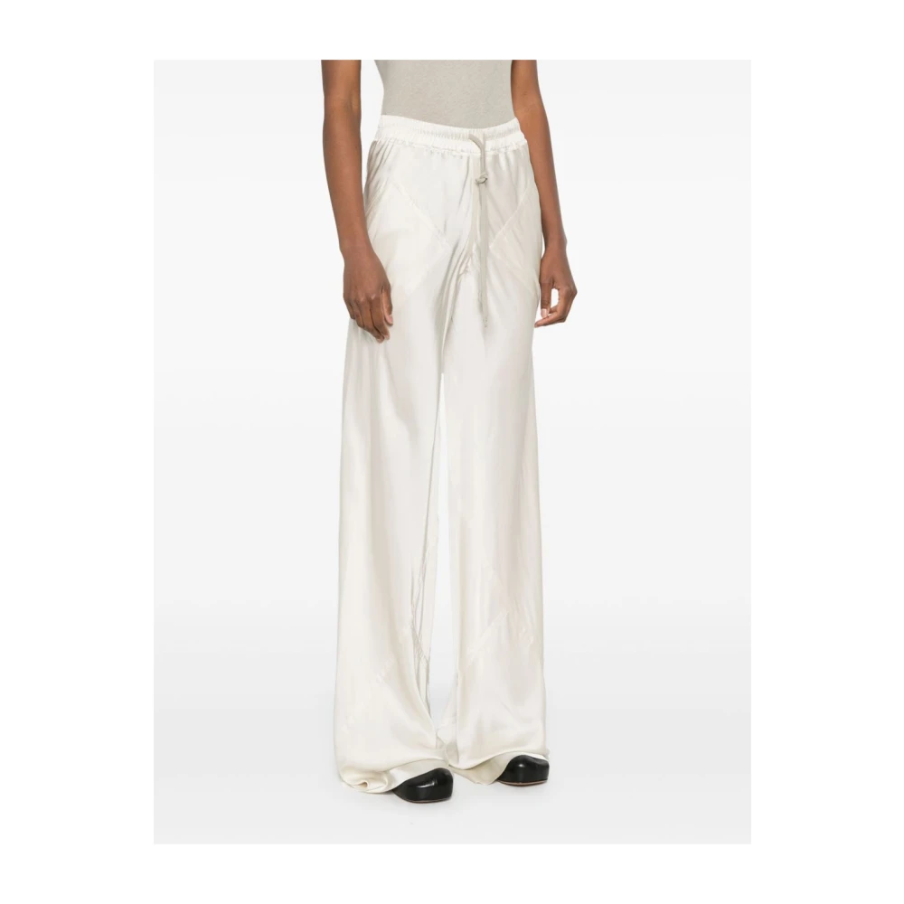 Rick Owens Wijde Pijpen Broek Beige Dames