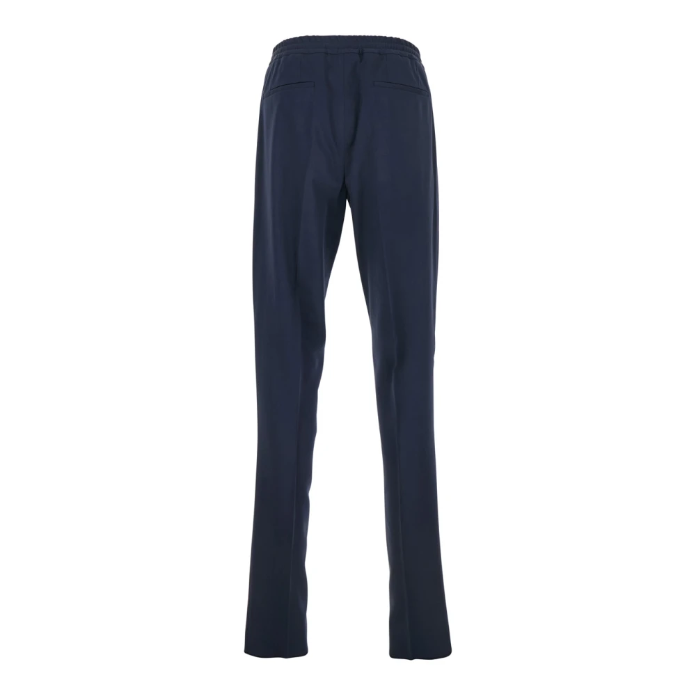 Lardini Blauwe katoenen broek met elastische taille Blue Heren