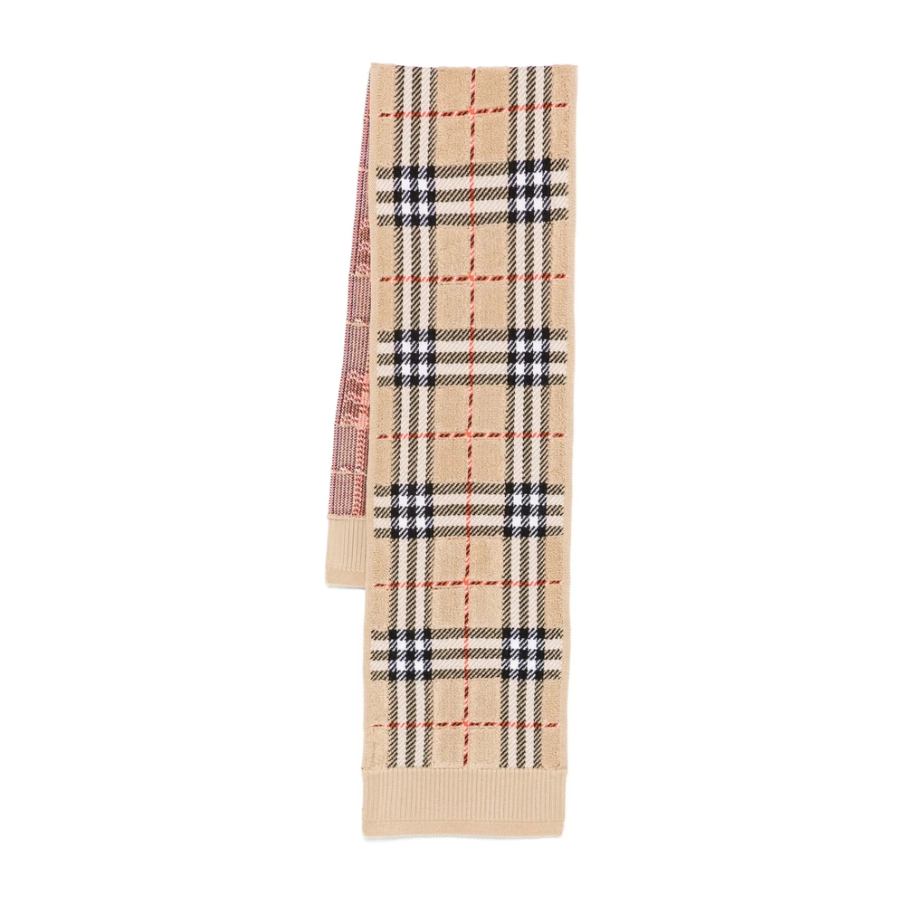 Check Pattern Wool Scarf - Burberry - Modalova